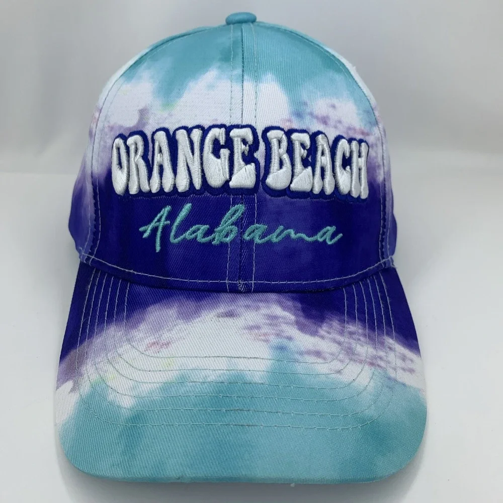Orange Beach Alabama Hat Blue Purple Adjustable OSFM Alvin's Island Baseball Cap